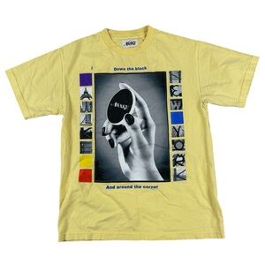Awake New York Down The Block Tee T-shirt Yellow Fall/winter 2018 Men’s Size Med